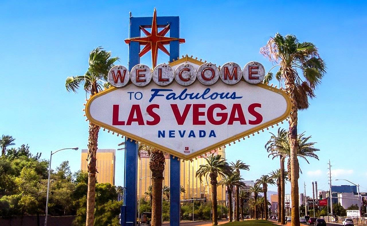 Ein Bild von einem Las Vegas Schild